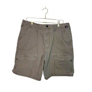 REI‎ Cargo Shorts Men 36 Brown Hiking Outdoor Activewear Cotton Casual